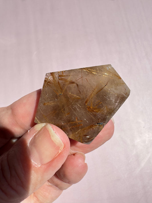 Golden Rutile Quartz Freeform - Item E