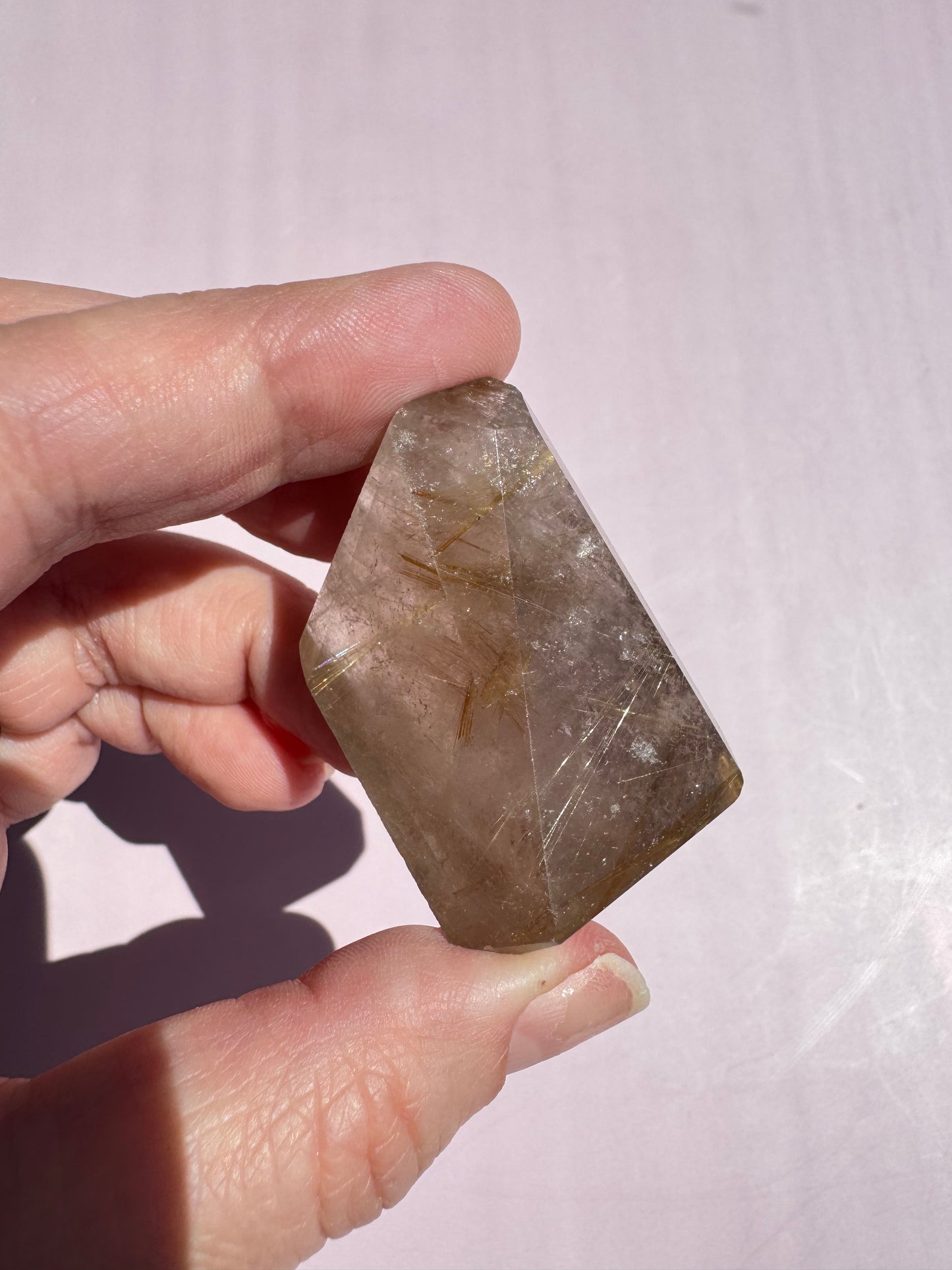Golden Rutile Quartz Freeform - Item H