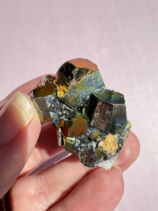 Rainbow Pyrite Cluster from Indonesia - Item A