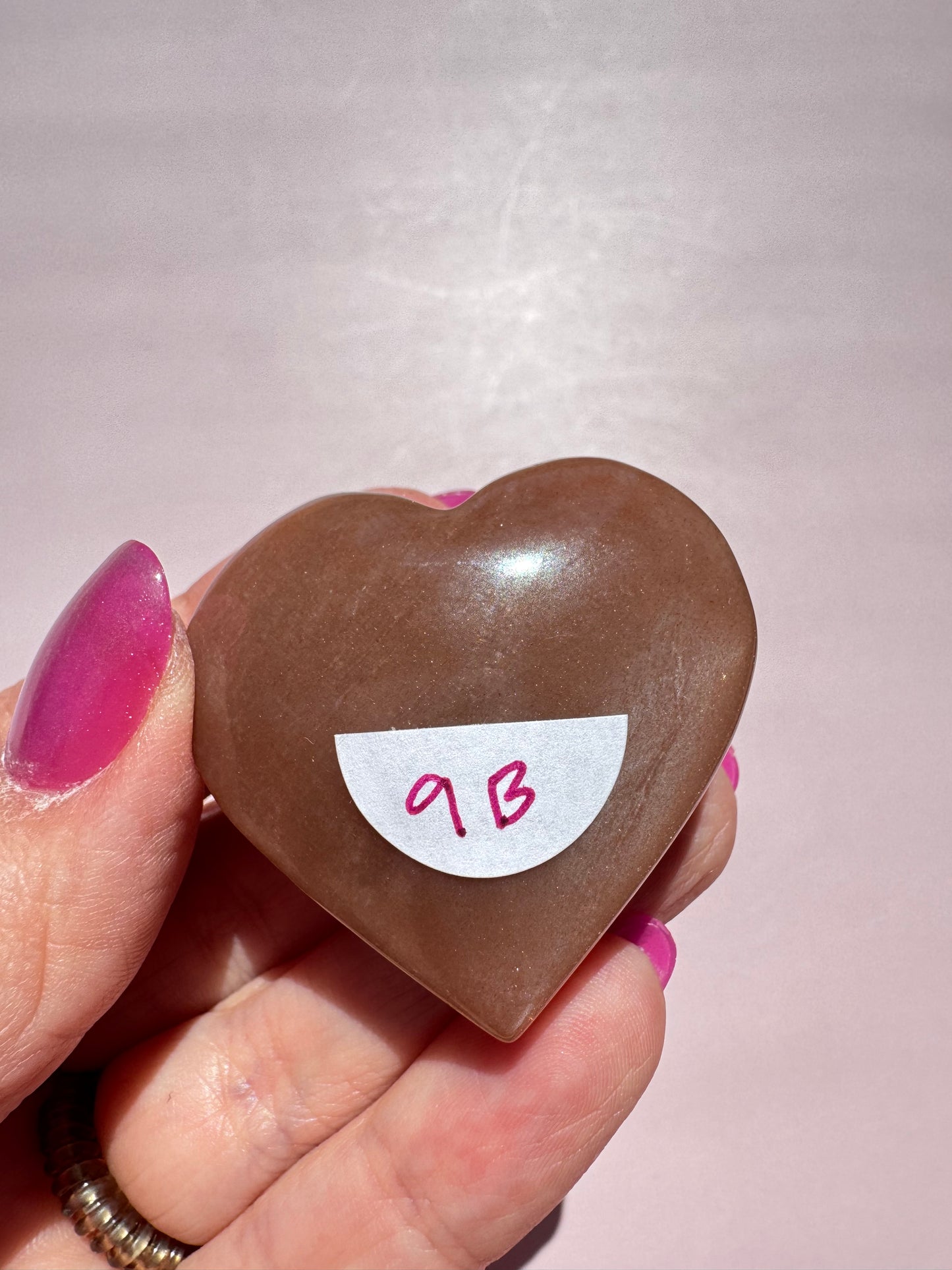 Sunstone Heart Carving - Item B