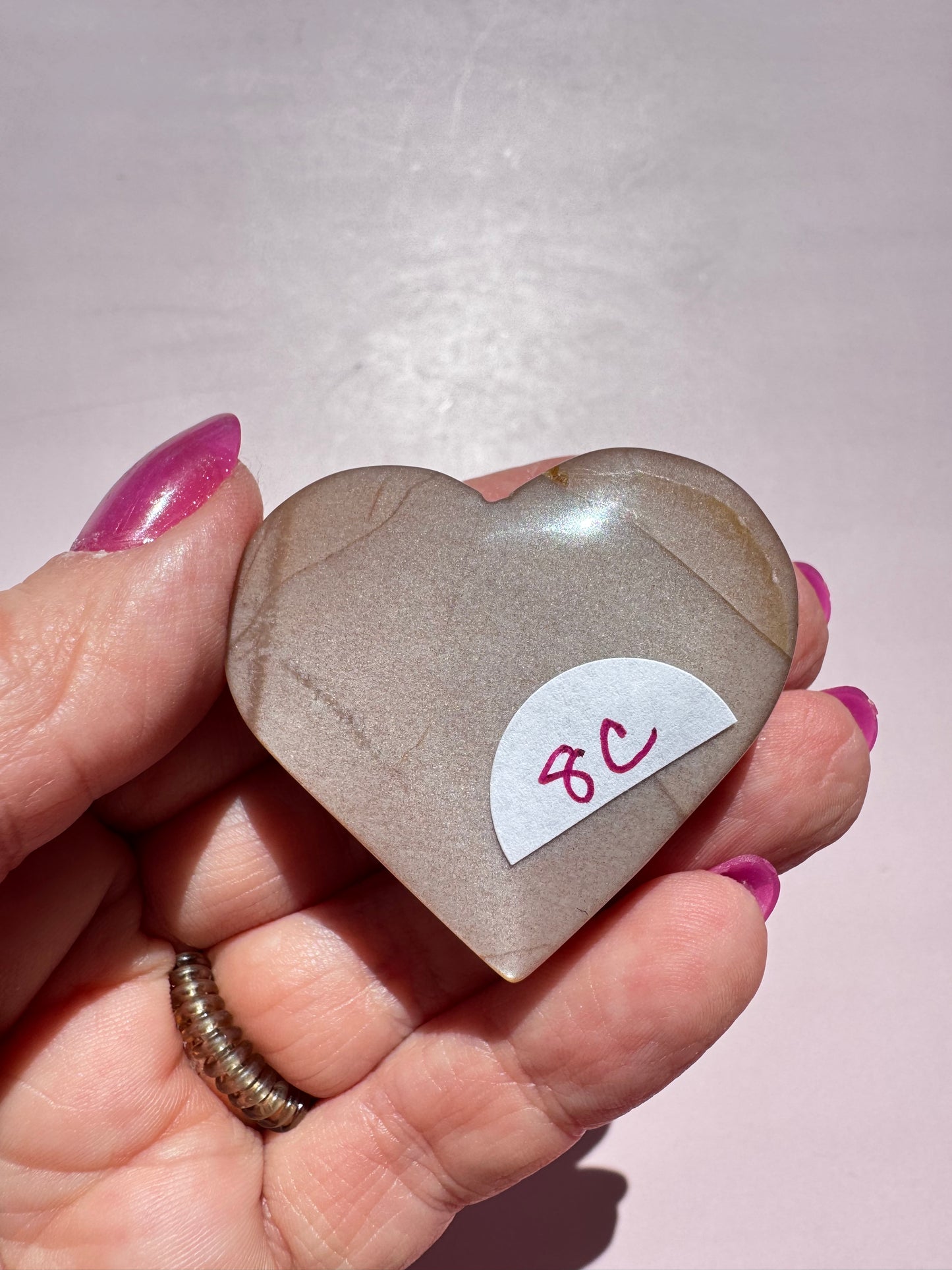 Sunstone Heart Carving - Item C