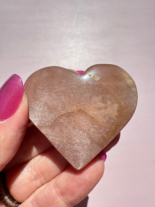 Sunstone Heart Carving - Item D