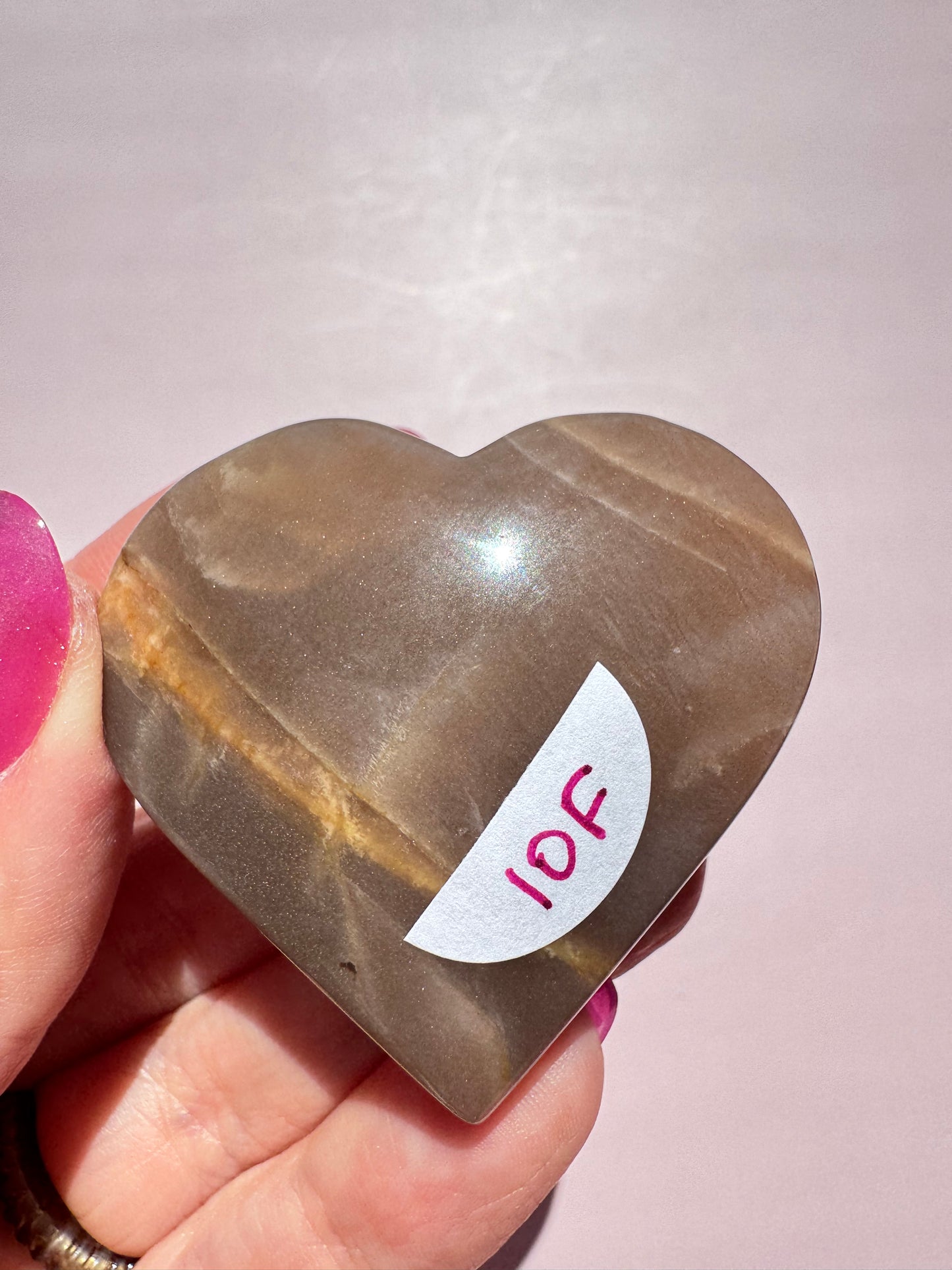 Sunstone Heart Carving - Item F