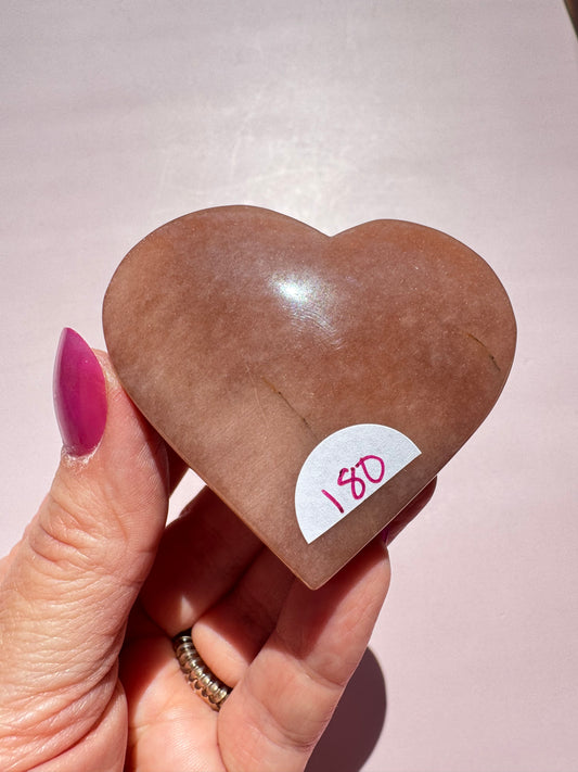 Sunstone Heart Carving - Item O