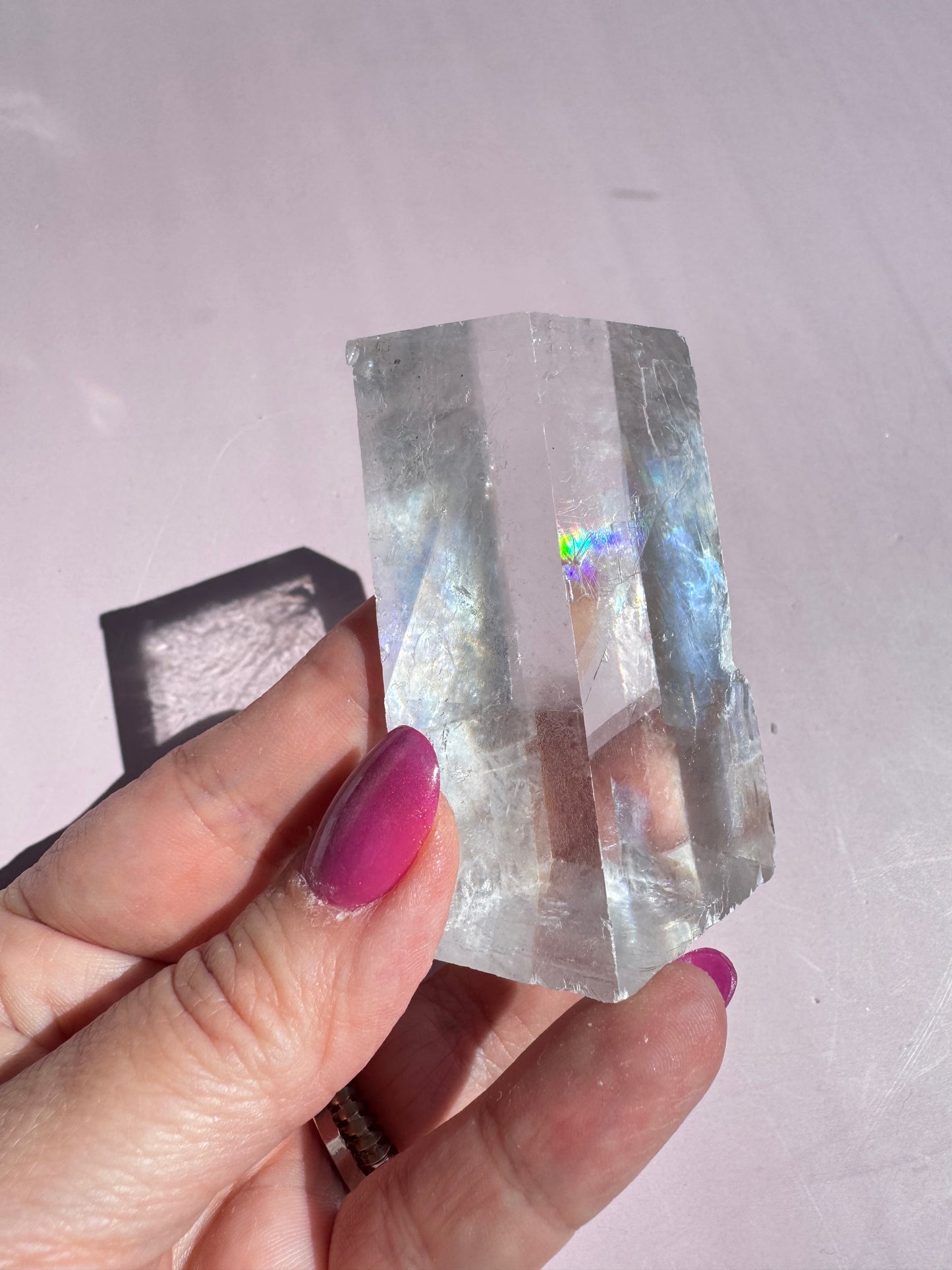 Rainbow Optical Calcite - Item L