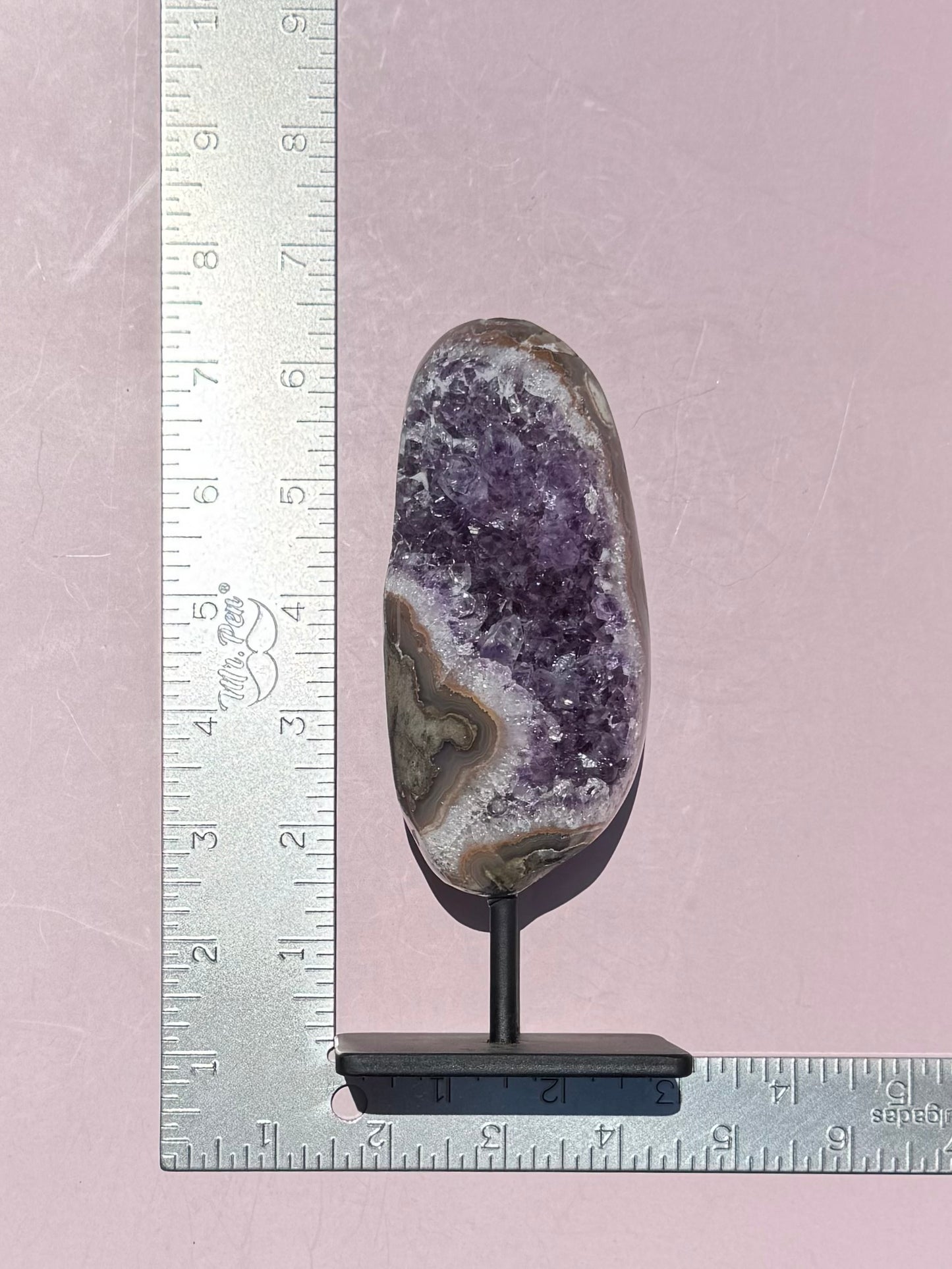 Amethyst Geode on Stand, from Brazil - Item B
