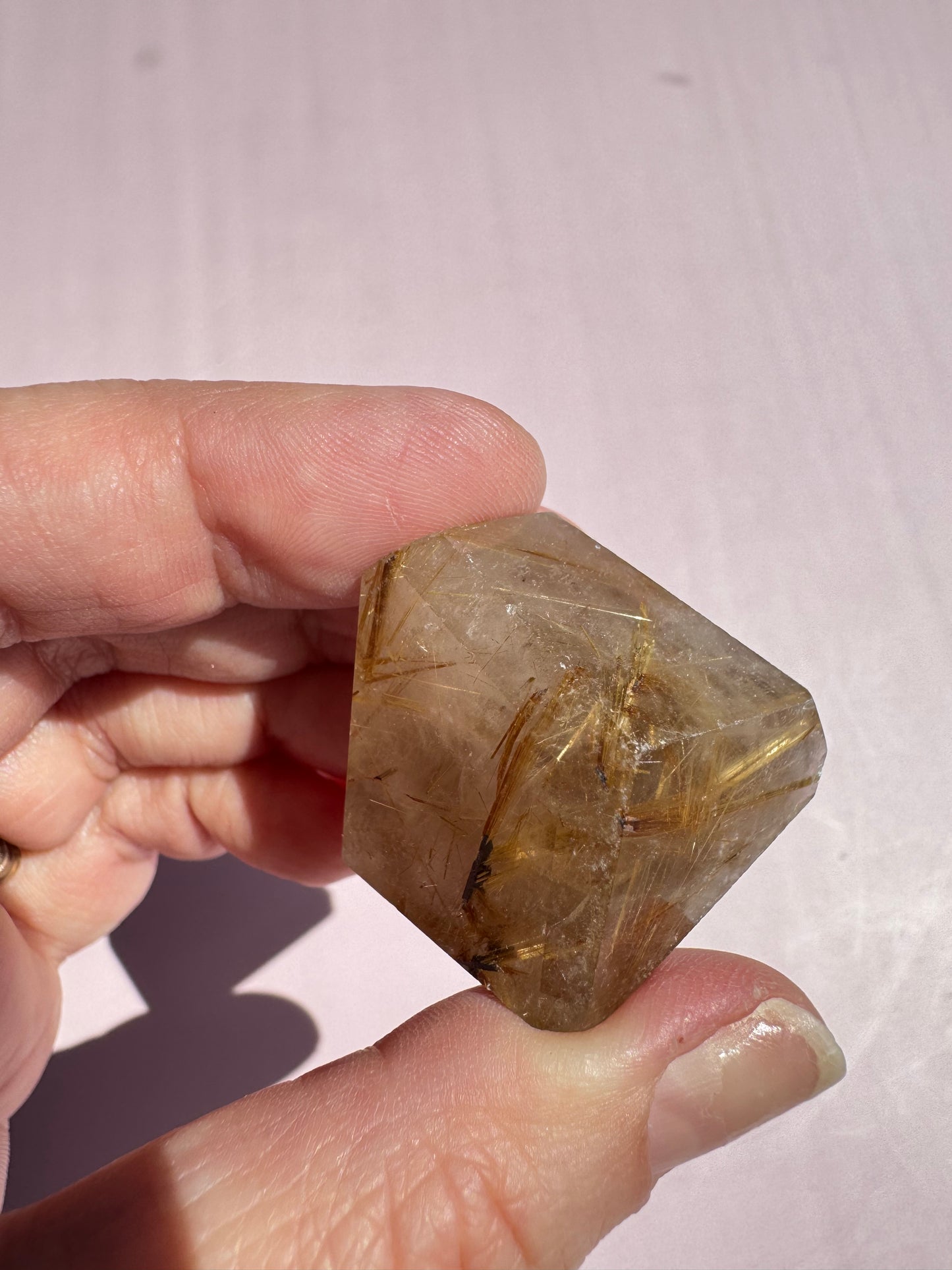 Golden Rutile Quartz Freeform - Item D