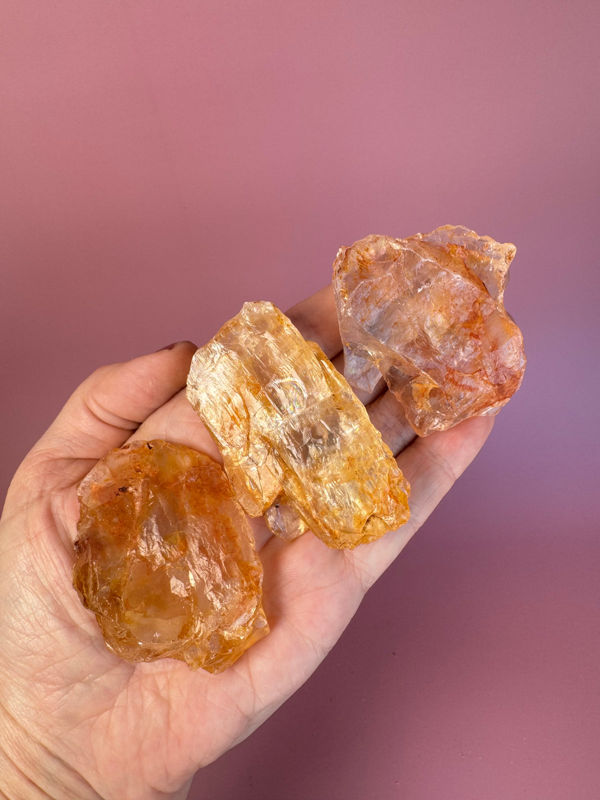 "Pumpkin Spice" Golden Healer Quartz Raw Pieces