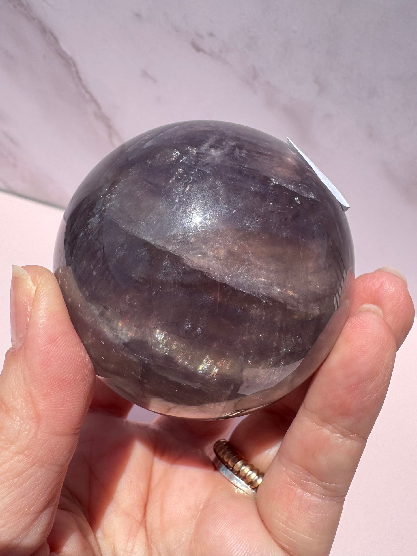 Fluorite with Mica Sphere