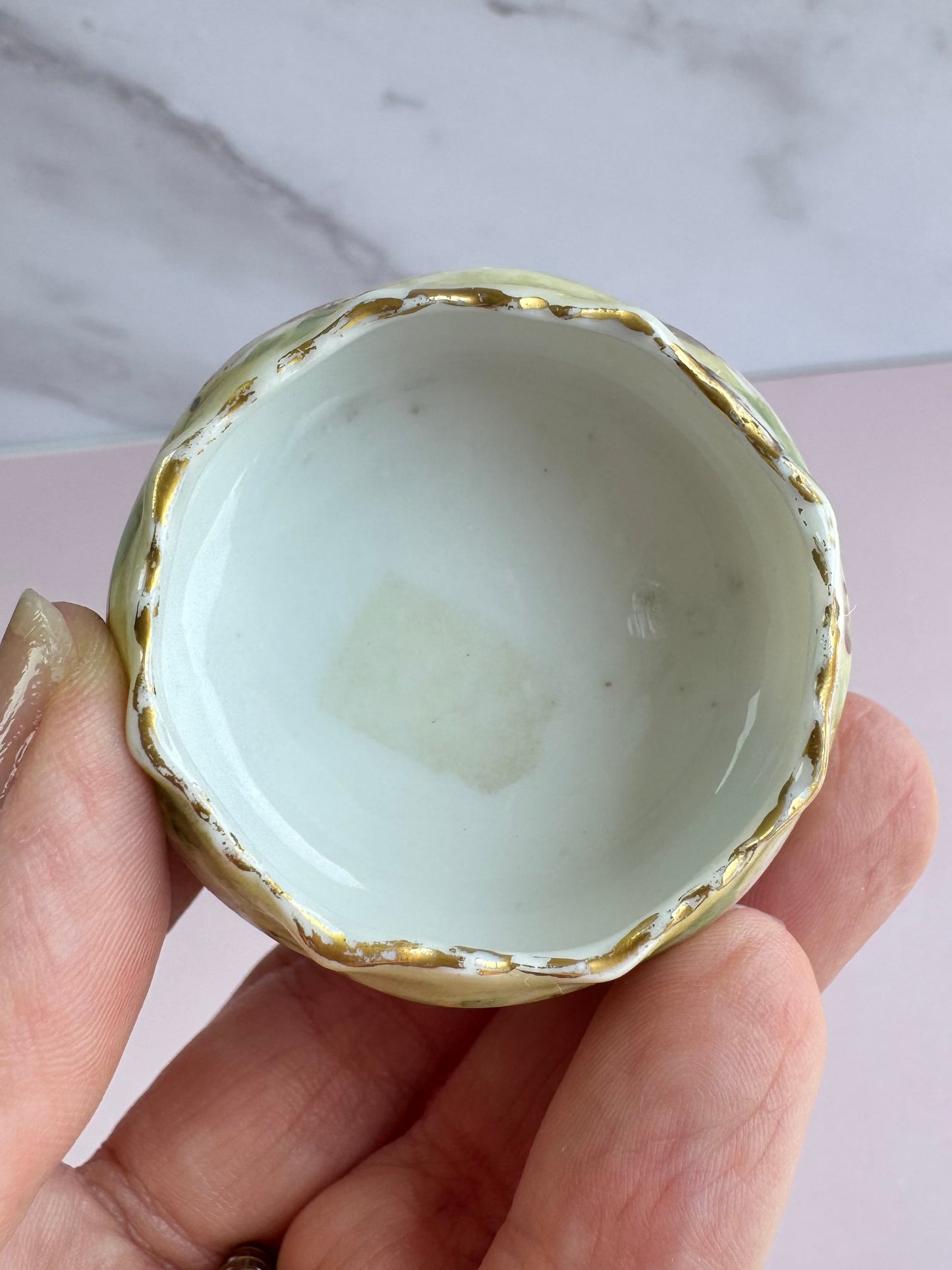 Rose Porcelain Salt Cellar - Sphere Display
