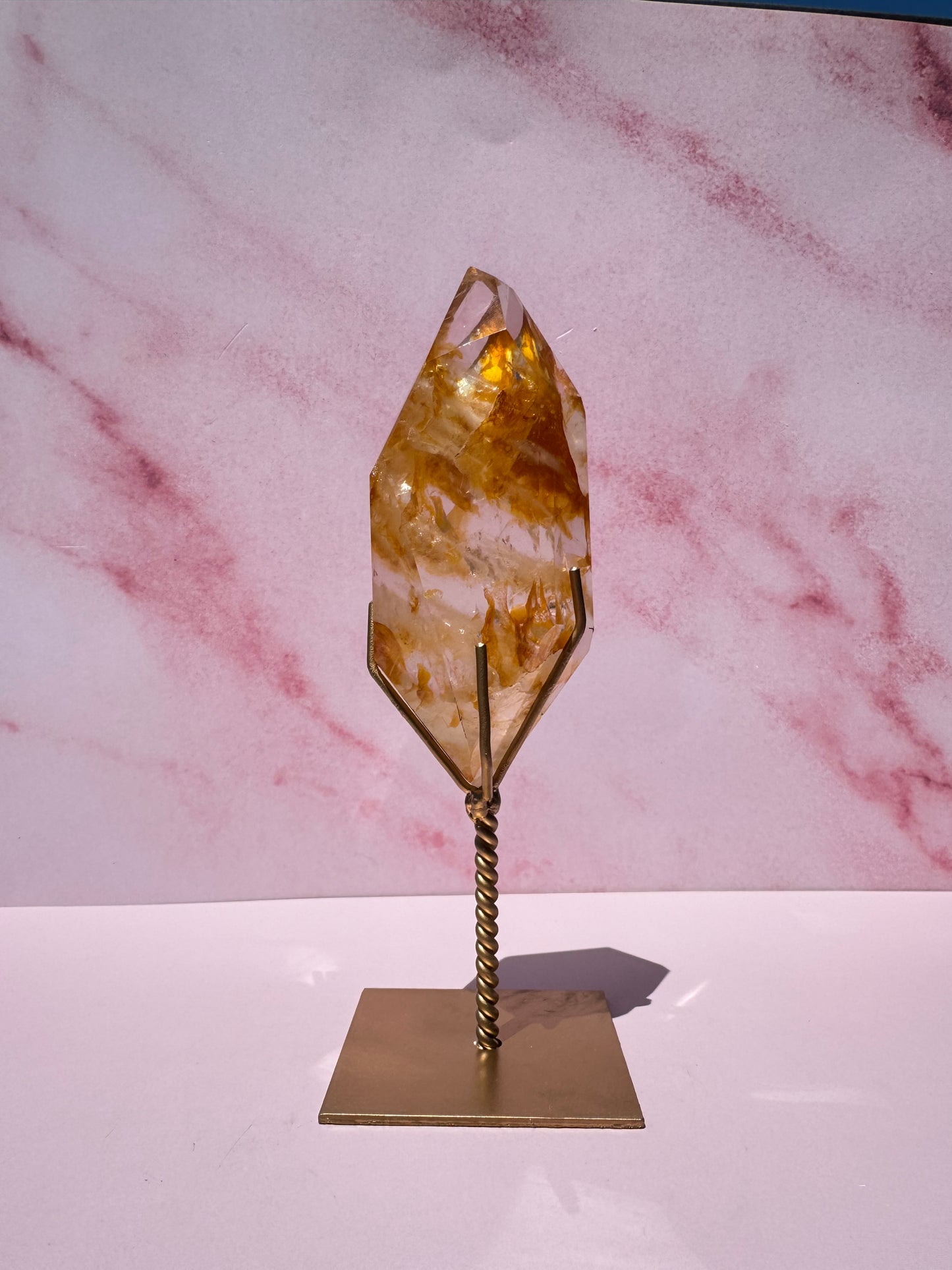 Golden Healer Quartz Freeform on Stand - Item E