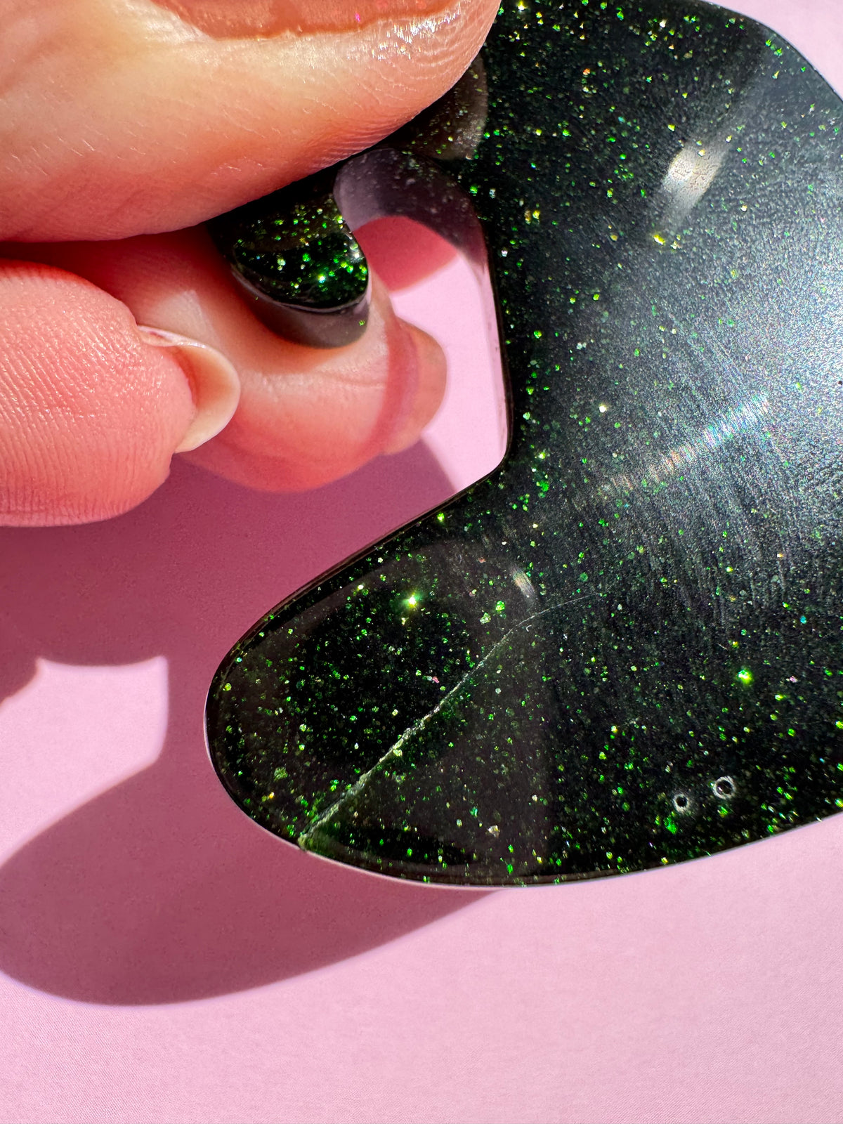 Green Goldstone Witch Hat (Manmade) - Imperfect
