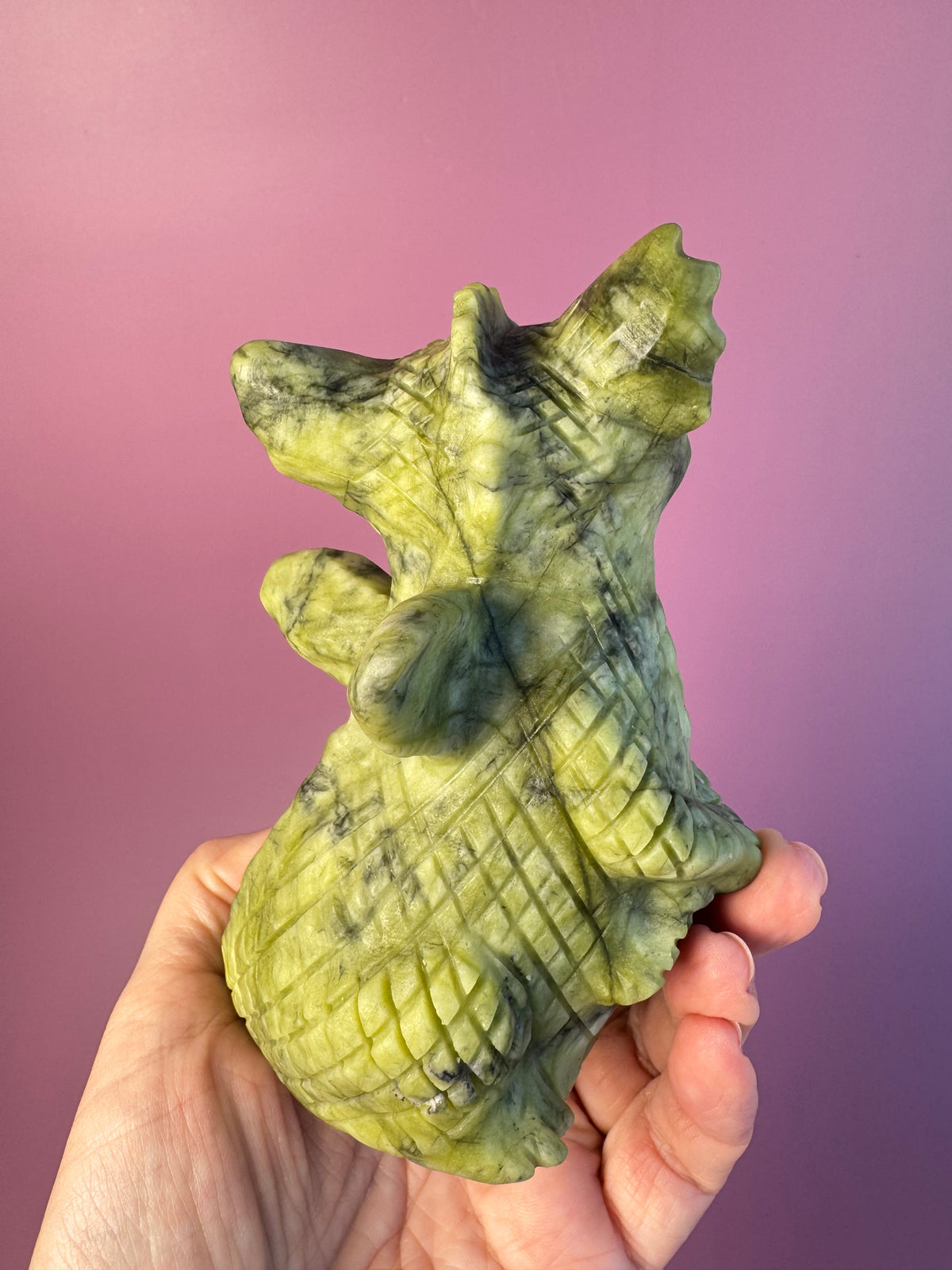 Serpentine Dragon Carving
