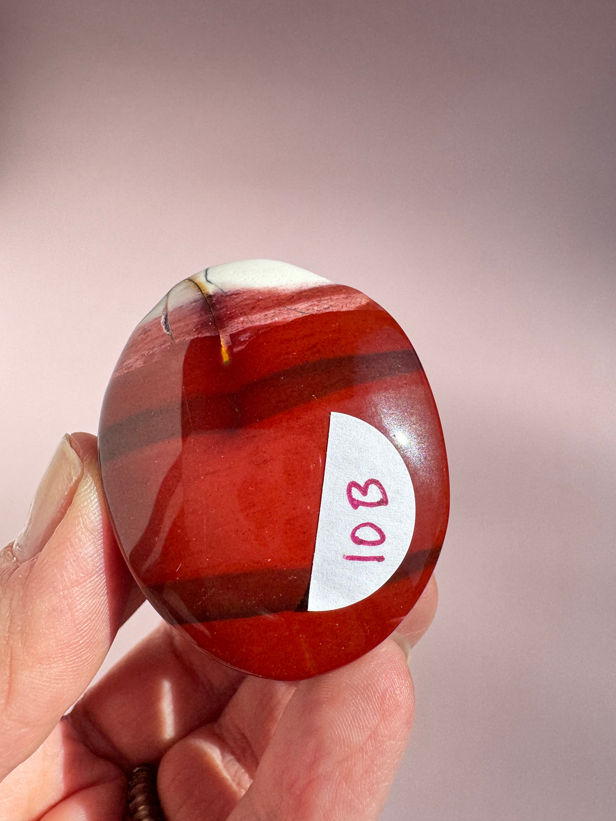 Mookaite Palm Stone - Item B