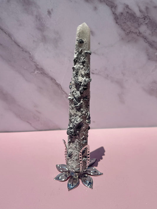 Inner Mongolian Candle Quartz with Specularite - Item C