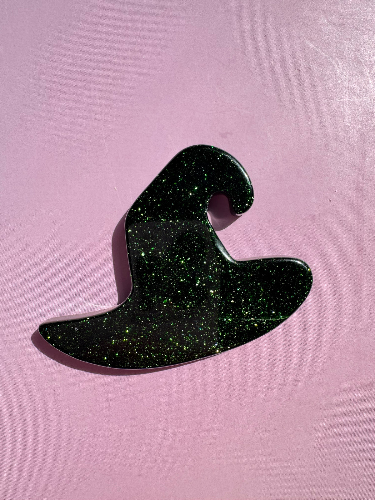 Green Goldstone Witch Hat (Manmade) - Imperfect