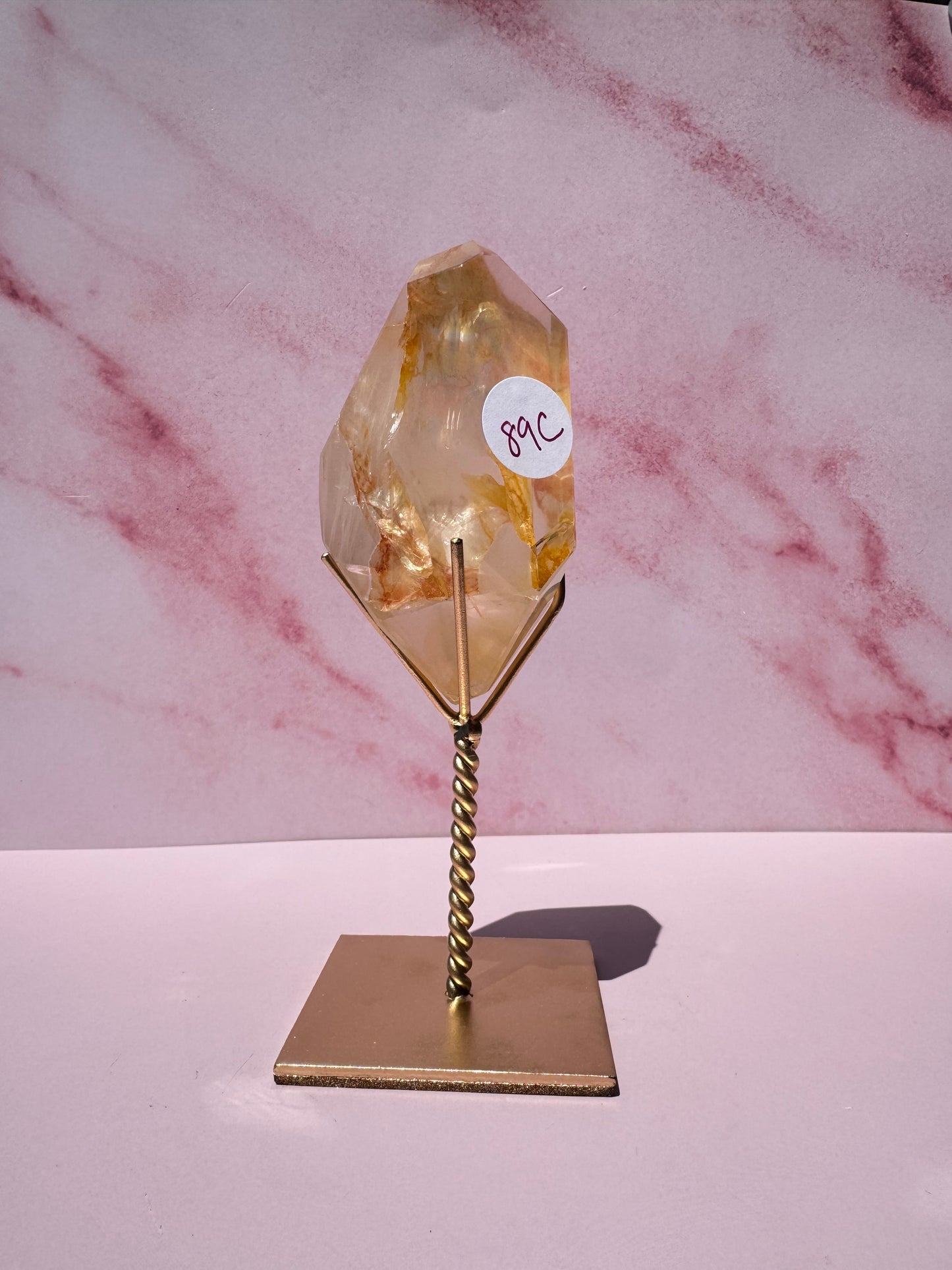 Golden Healer Quartz Freeform on Stand - Item C