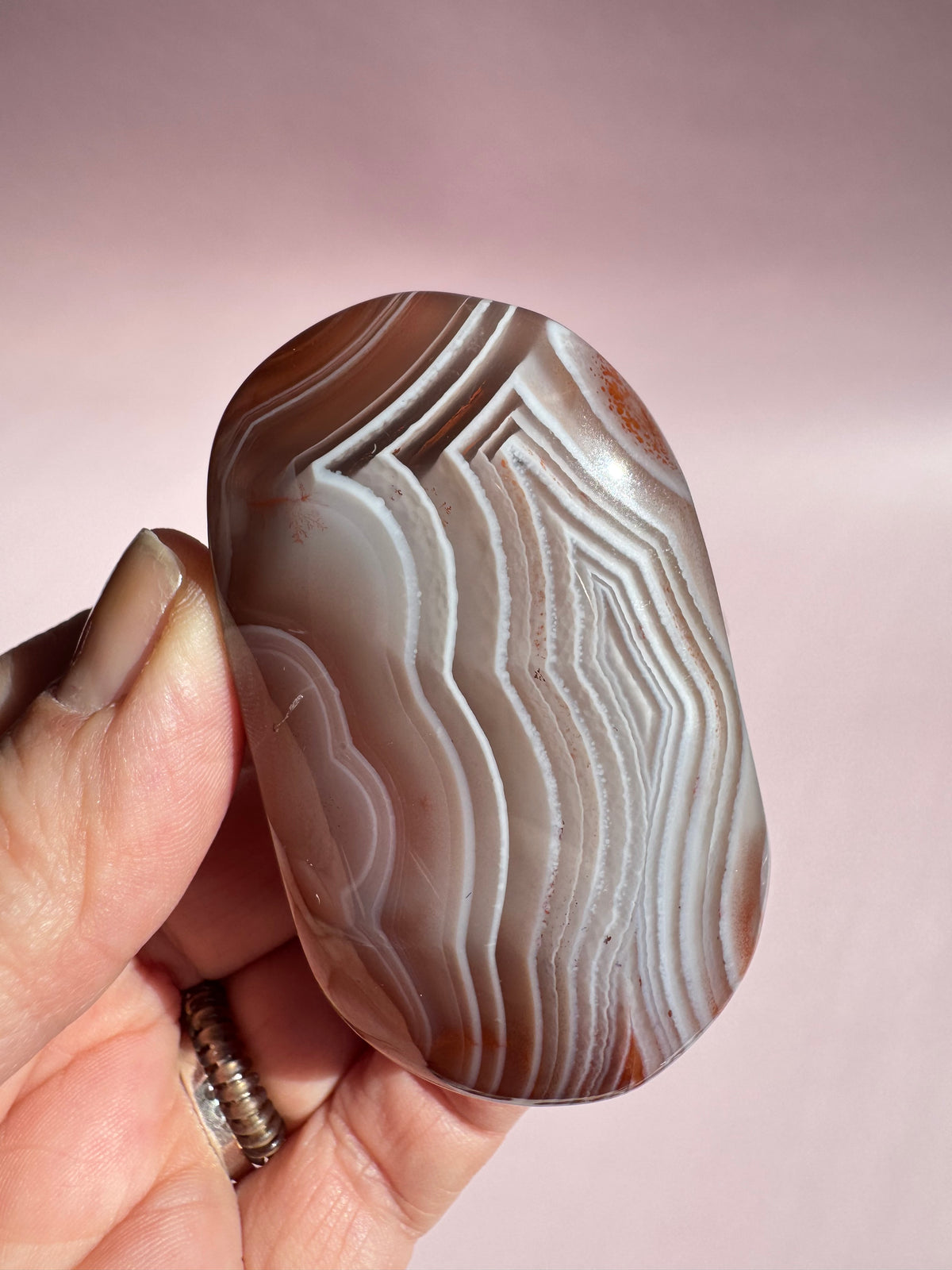 Carnelian Palm Stone - Item S