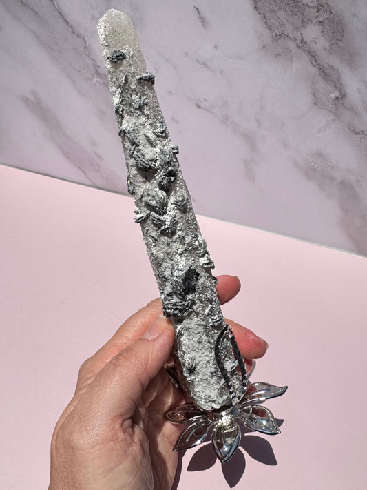 Inner Mongolian Candle Quartz with Specularite - Item C