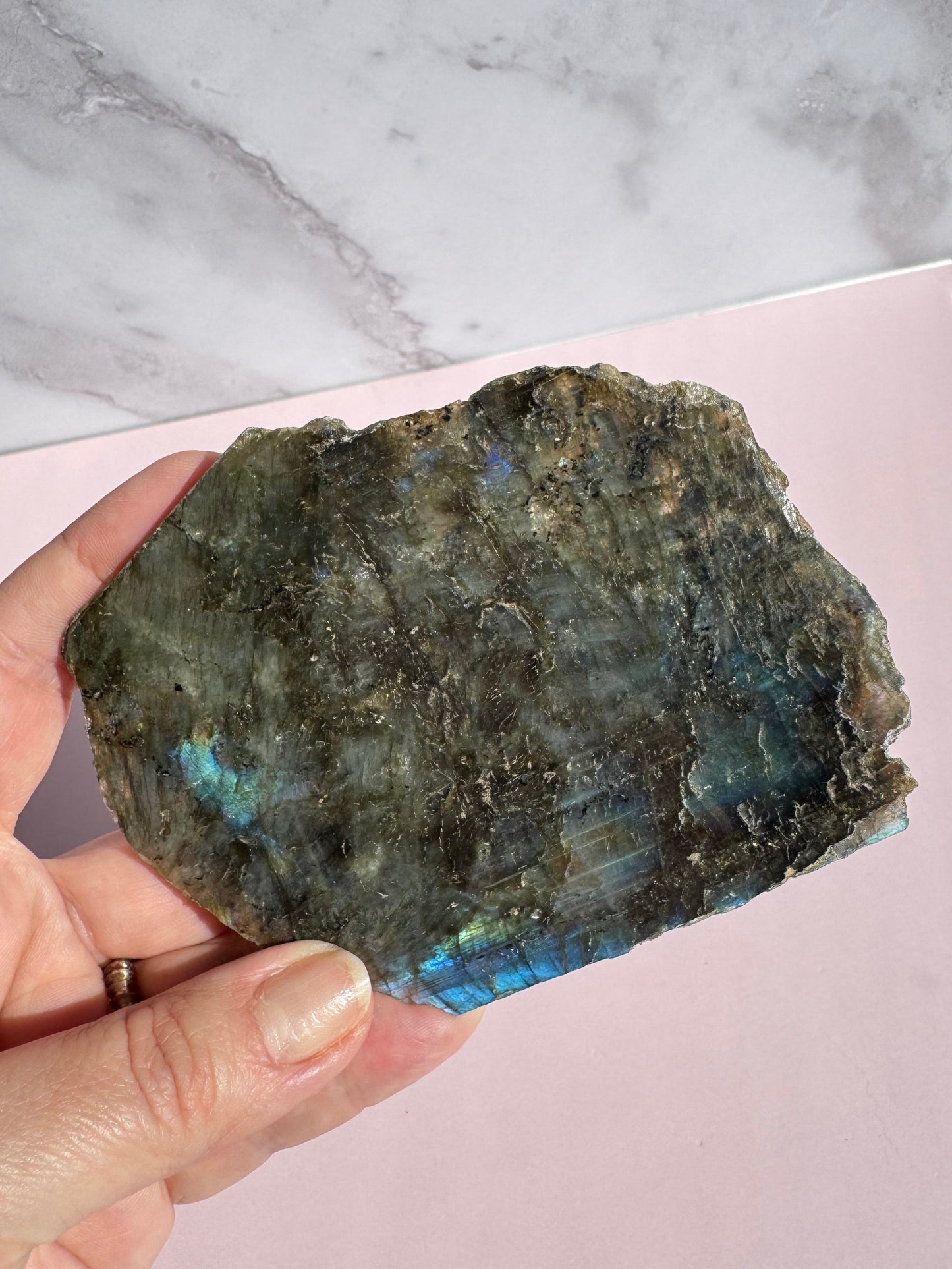 Labradorite Semi-Polished Slab - Item N