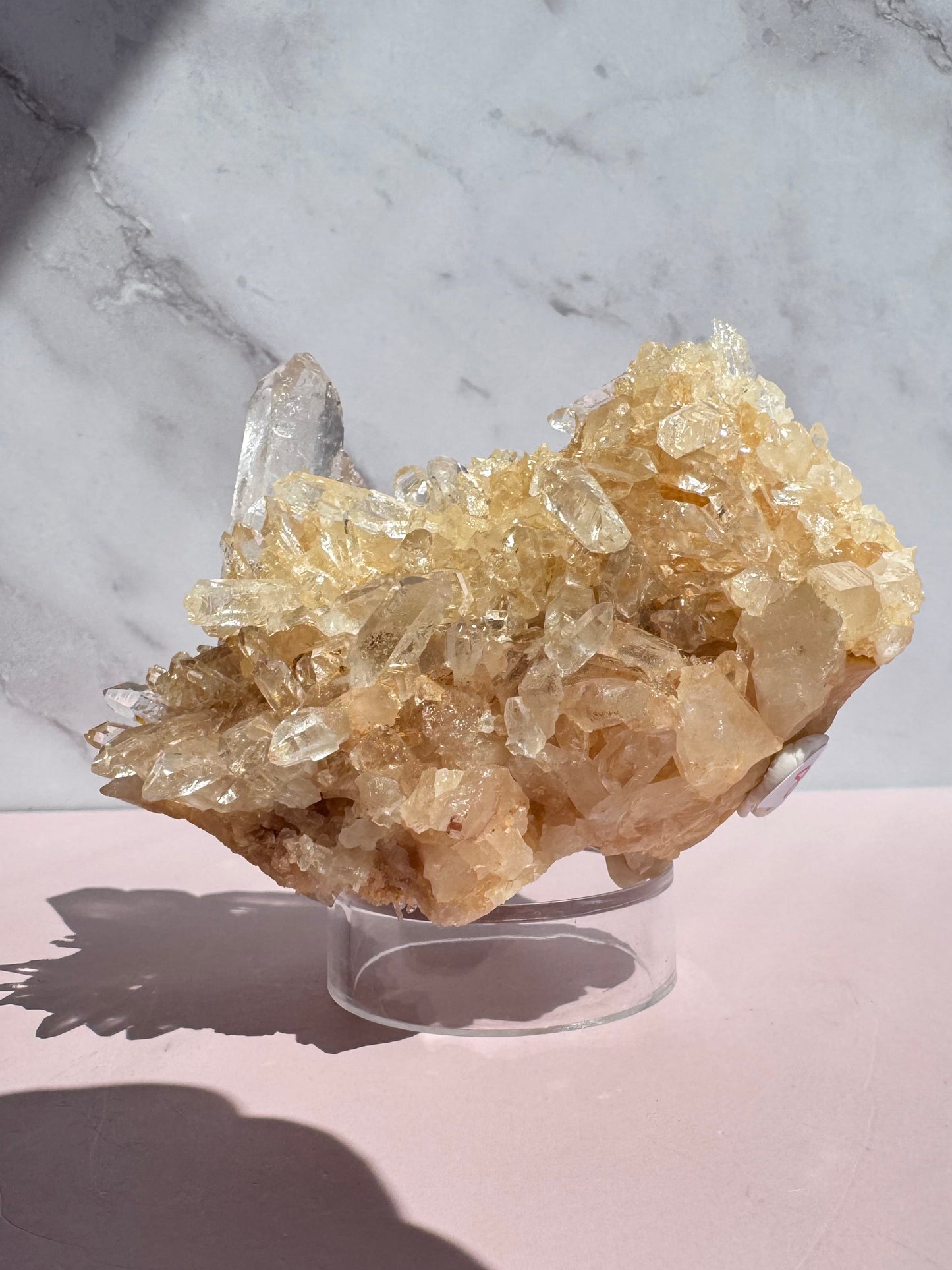 Pink Lithium Quartz Raw Cluster