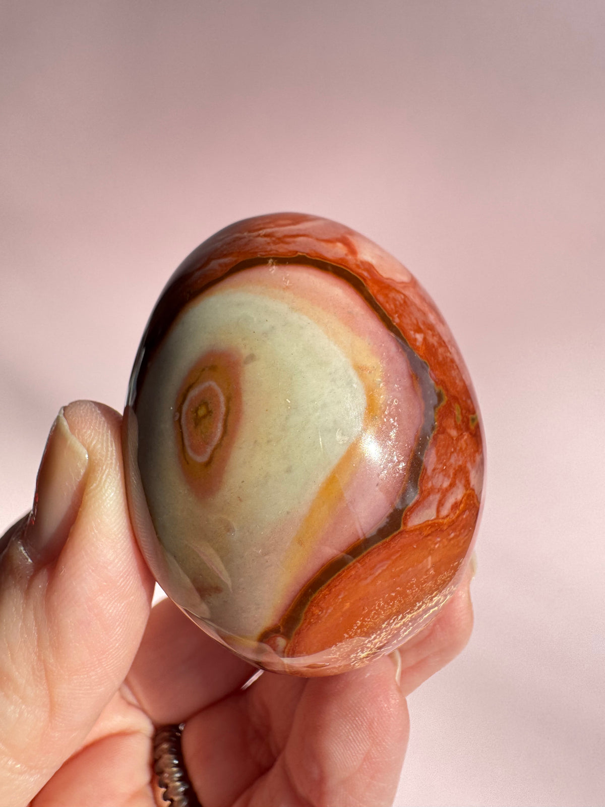 Polychrome Jasper Palm Stone - Item F