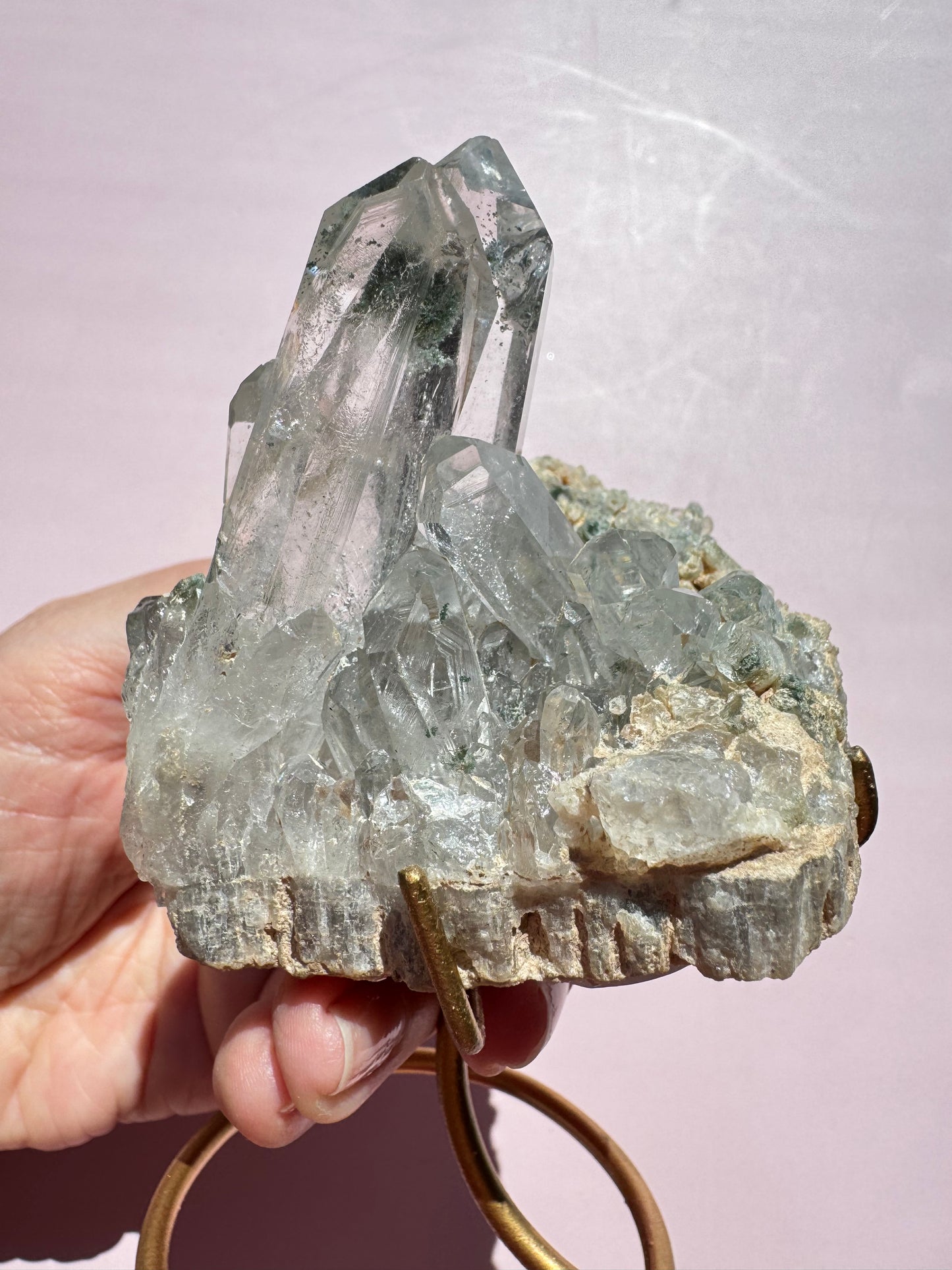 Garden Quartz Raw Cluster from Brazil