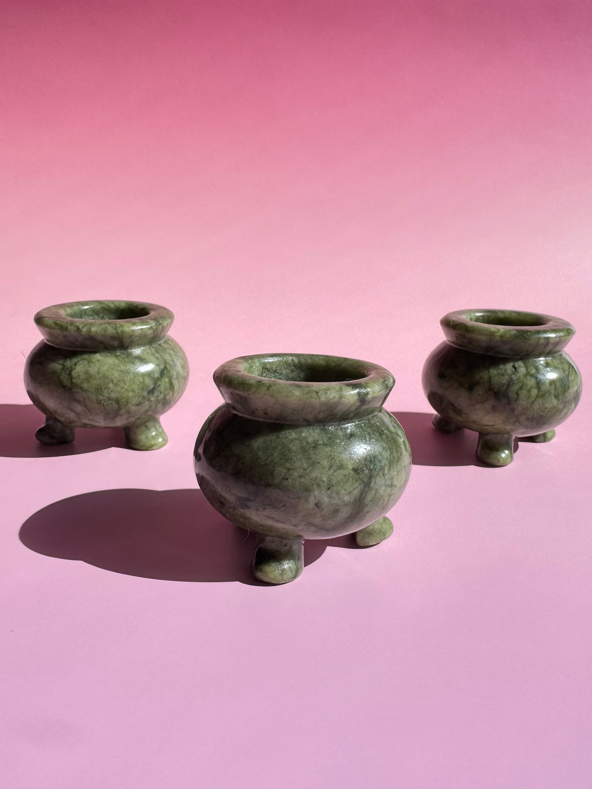 Serpentine Cauldron Carving