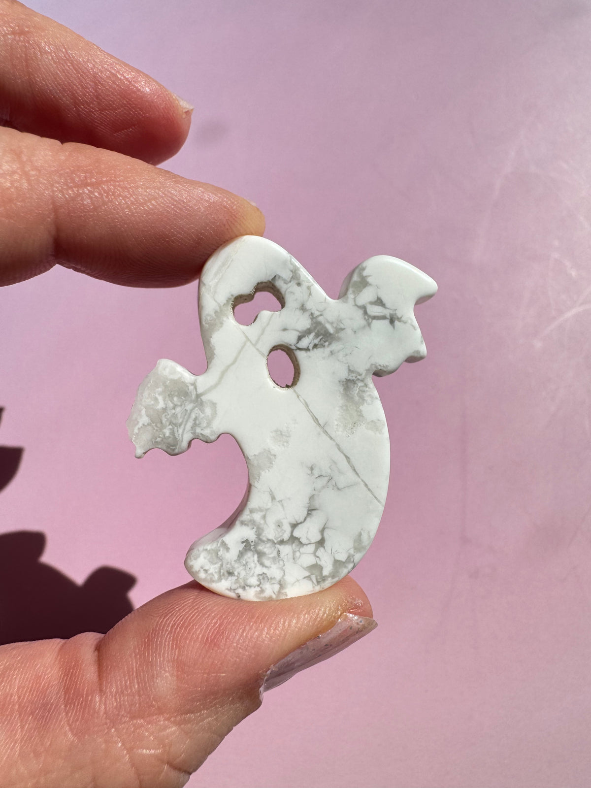 Howlite Ghost Cabochon - Imperfect