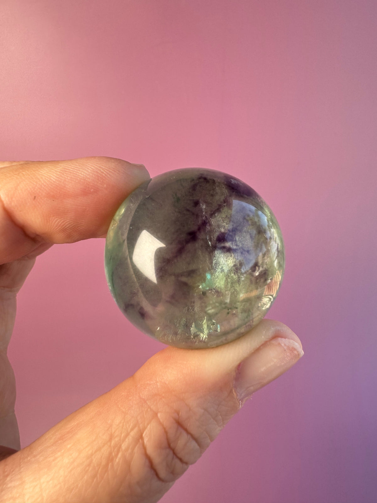 Dragon Serpent Sphere Stand with Fluorite Sphere