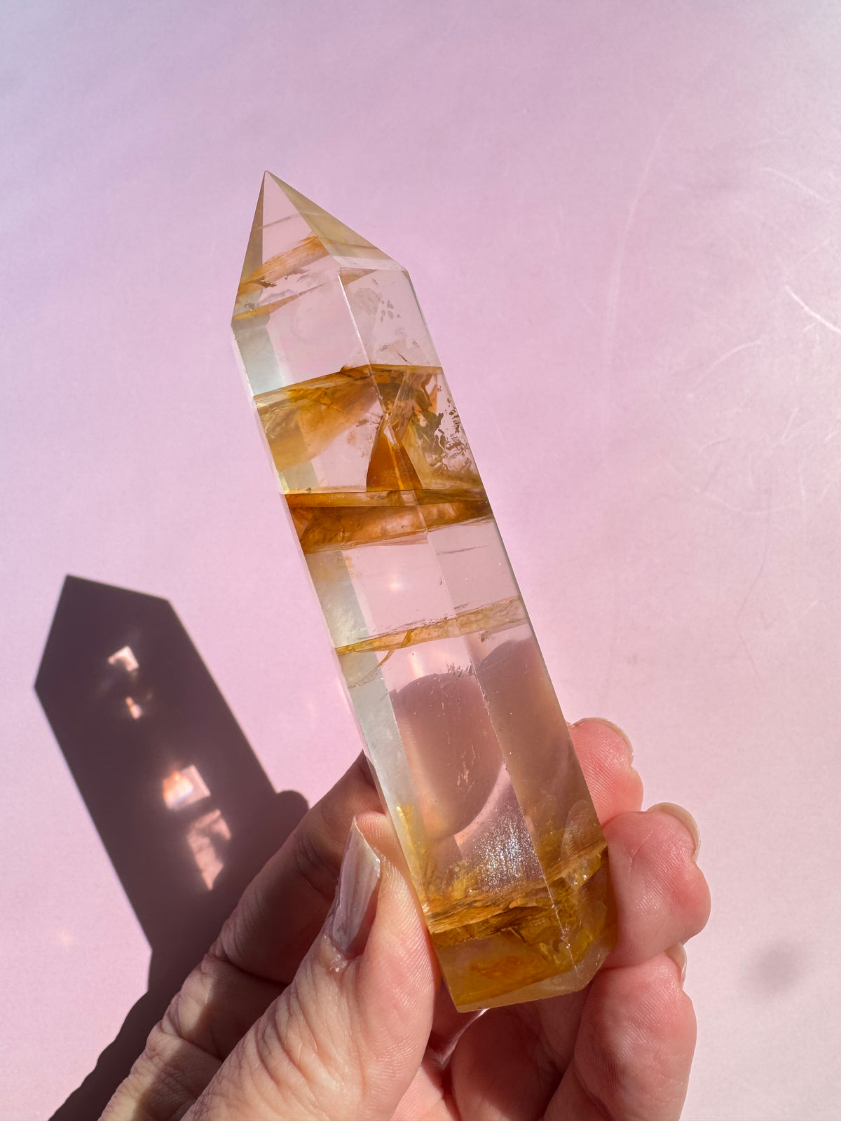Golden Healer Quartz Tower