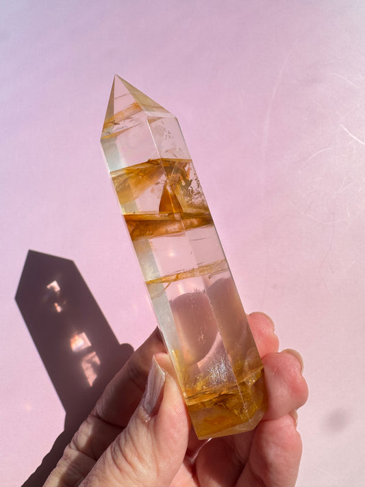 Golden Healer Quartz Tower