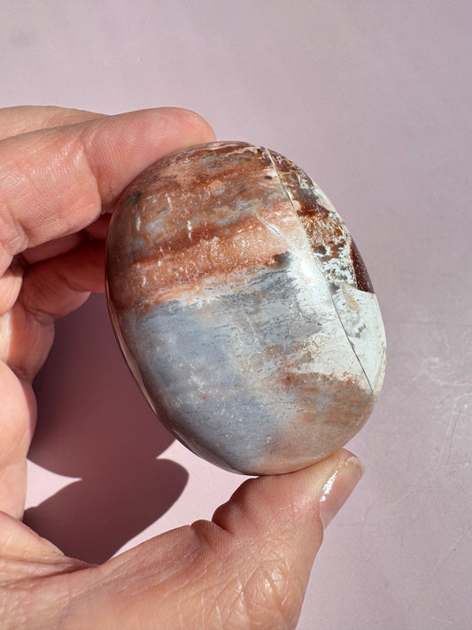 Unicorn Jasper Palm Stone - from India (Item E)