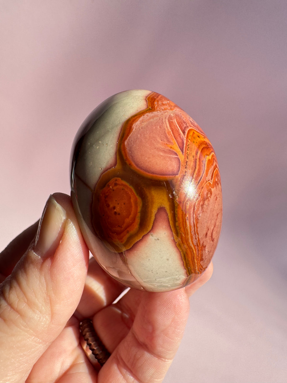 Polychrome Jasper Palm Stone - Item Q