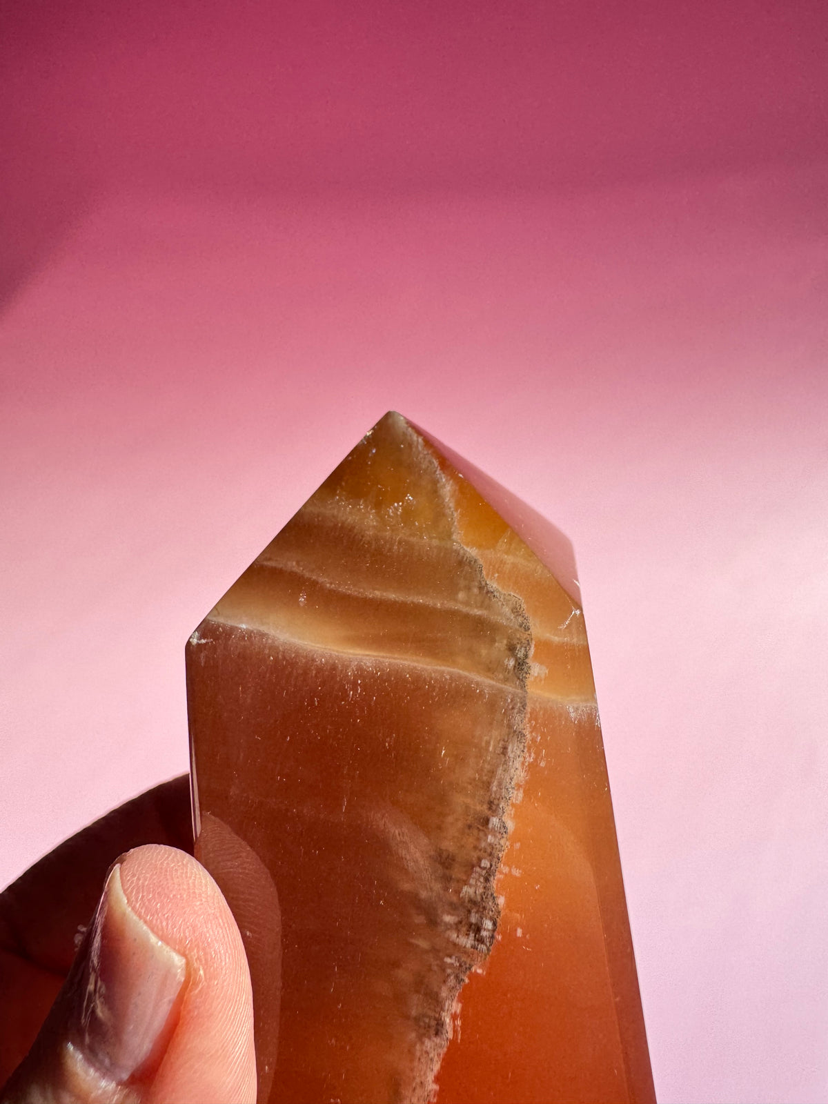 Honey Calcite Tower - ITEM E