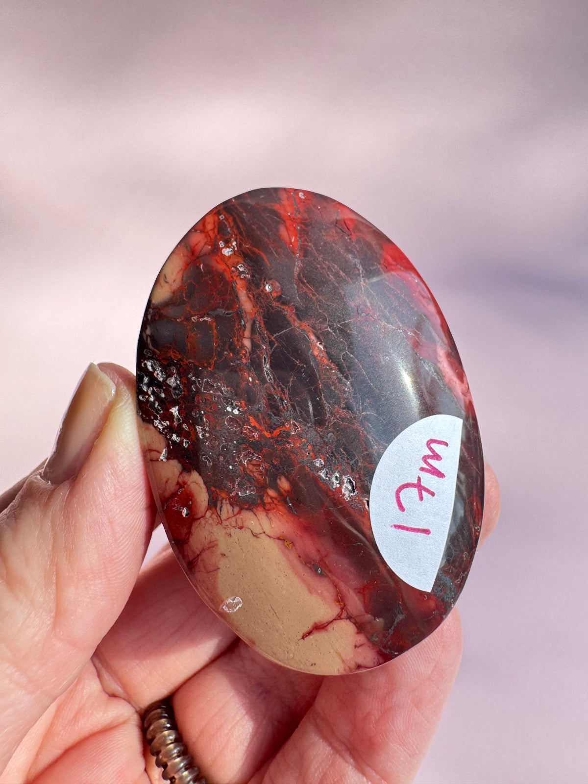 Mookaite Palm Stone - Item M