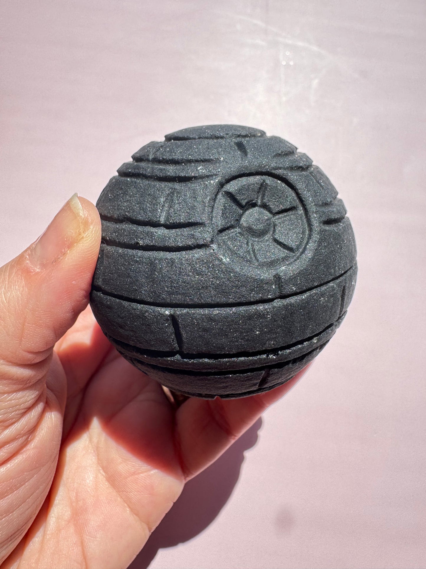 Obsidian Space Station Carving