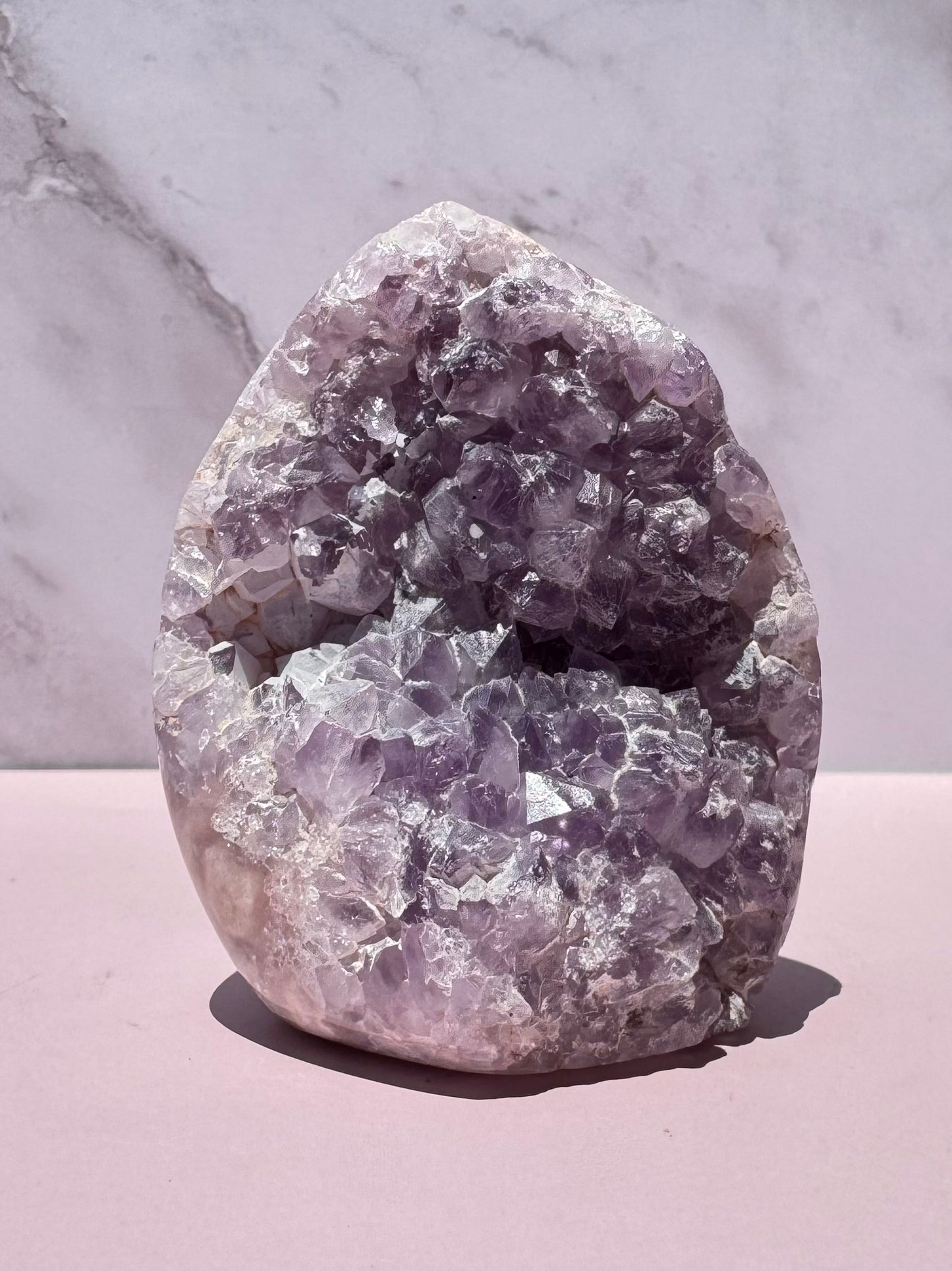 Flower Agate and Pink Amethyst Freeform - Item F