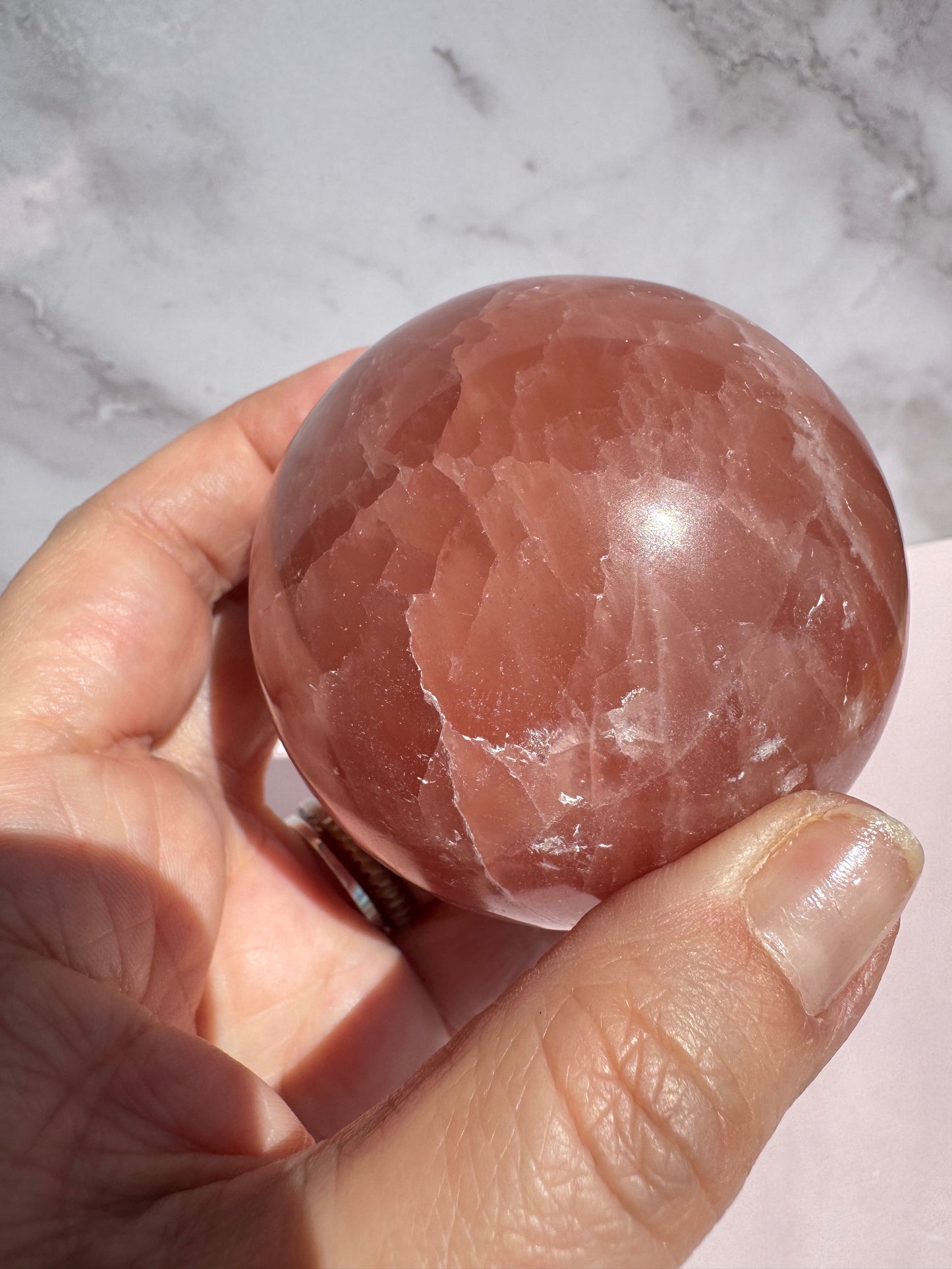 Rose Calcite Sphere