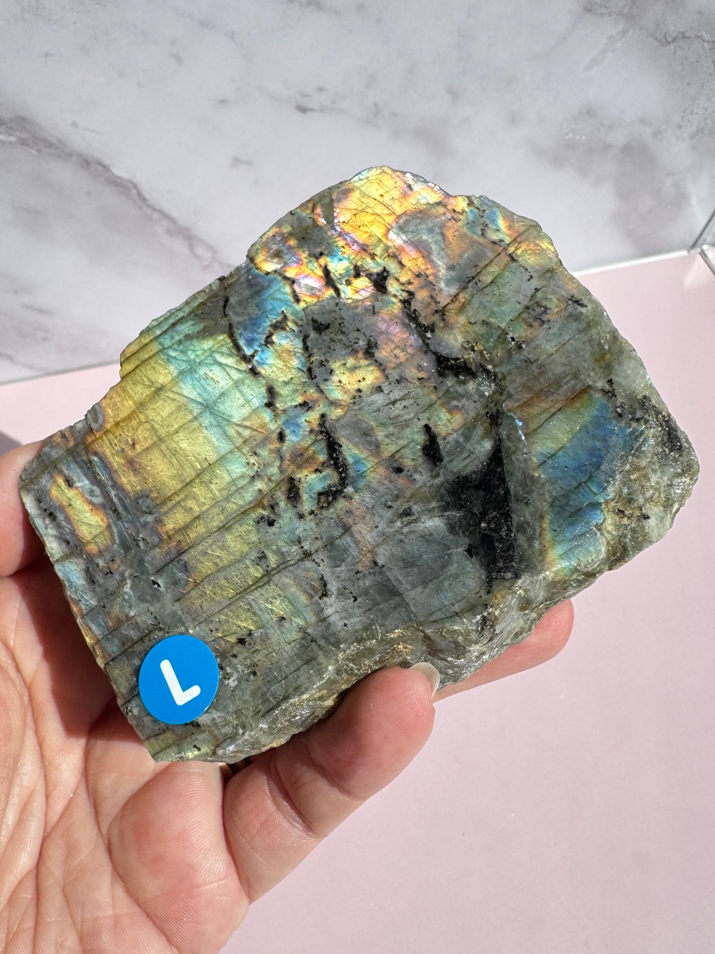 Labradorite Semi-Polished Slab - Item L