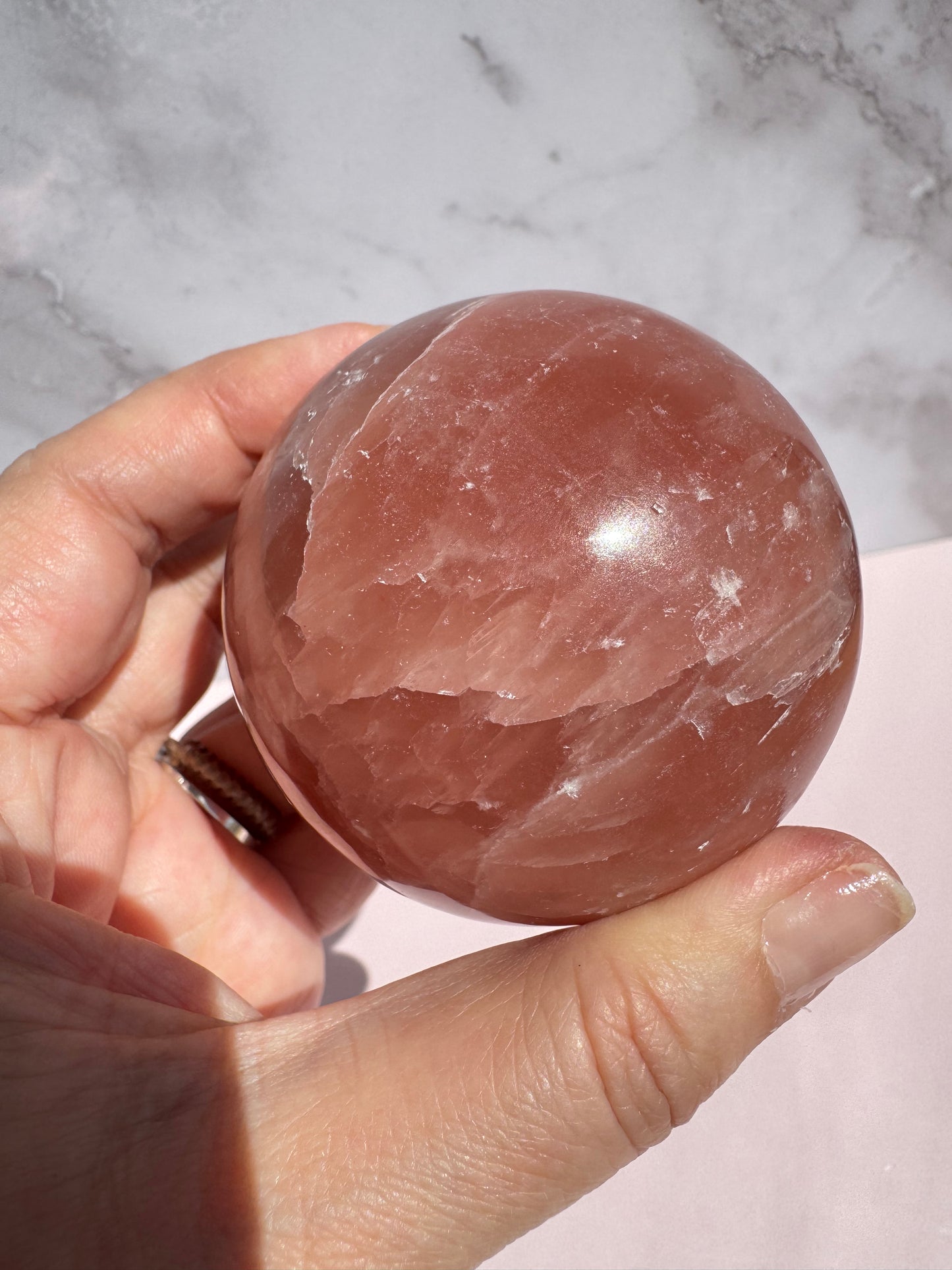 Rose Calcite Sphere