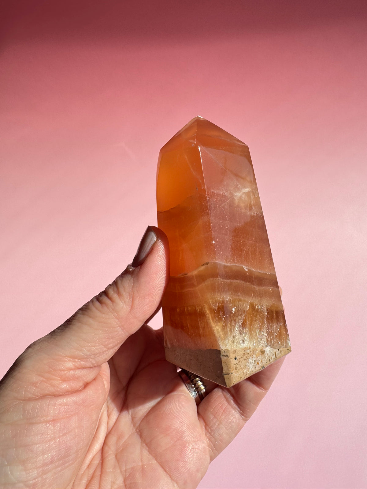 Honey Calcite Tower - ITEM B