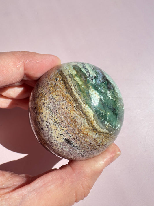 Unicorn Jasper Sphere - from India (Item B)
