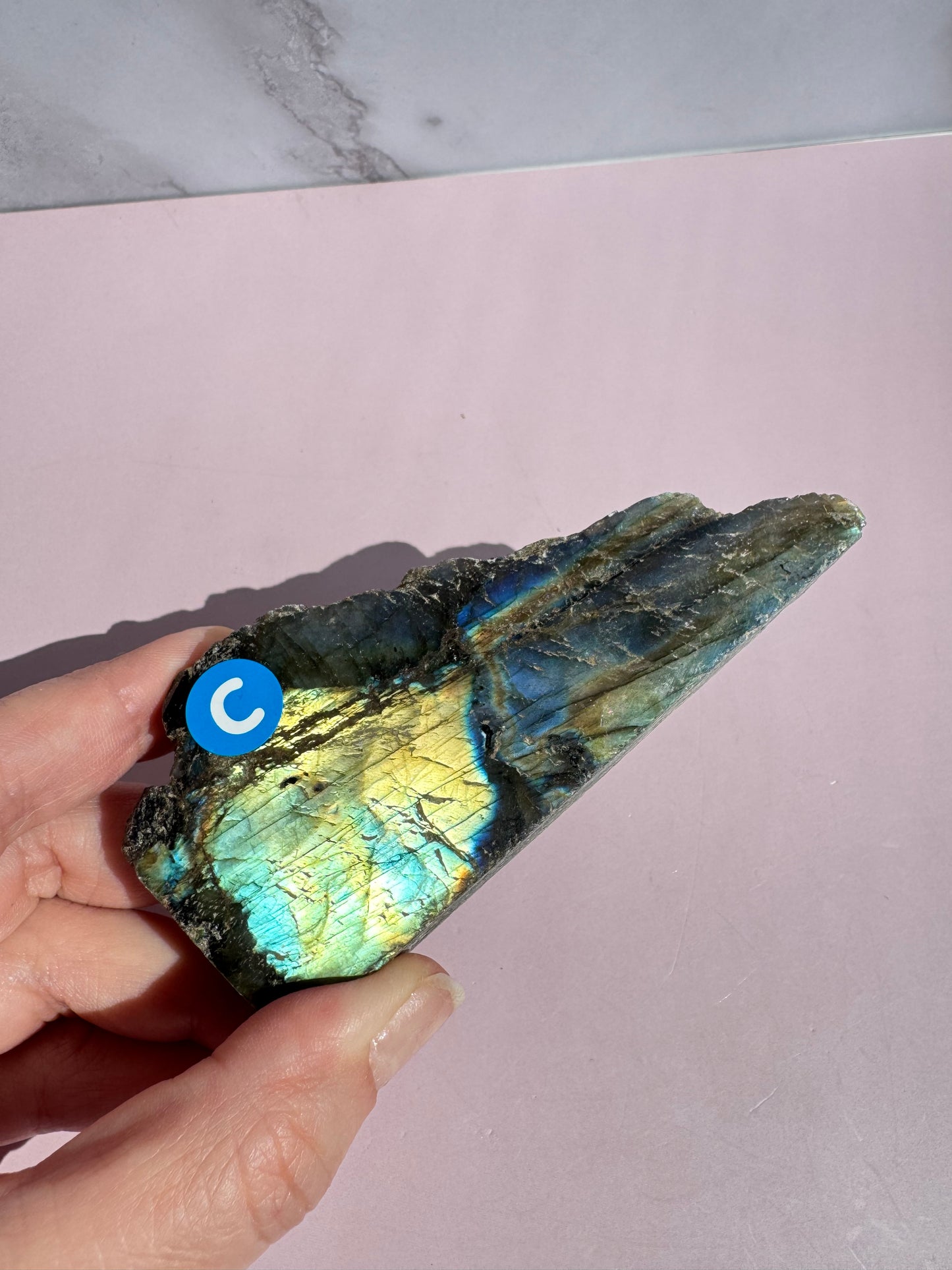 Labradorite Semi-Polished Slab - Item C