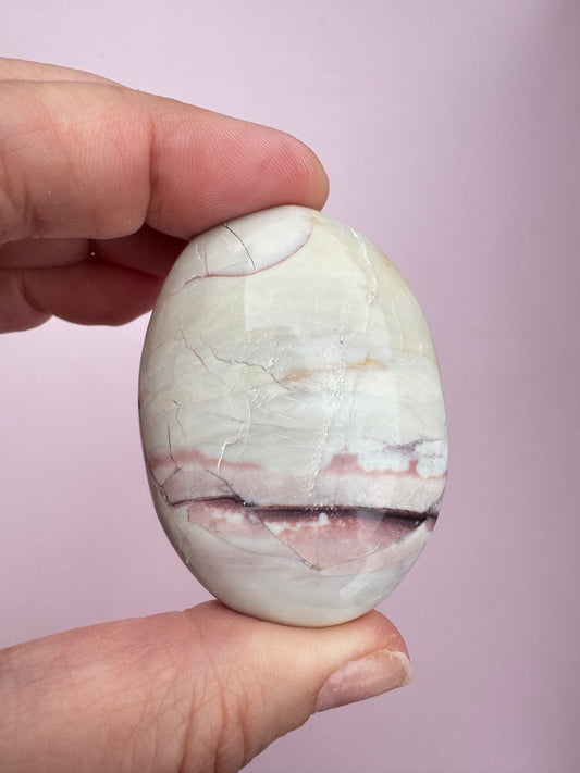 Hyacinth Jasper Palm Stone from Utah - ITEM J