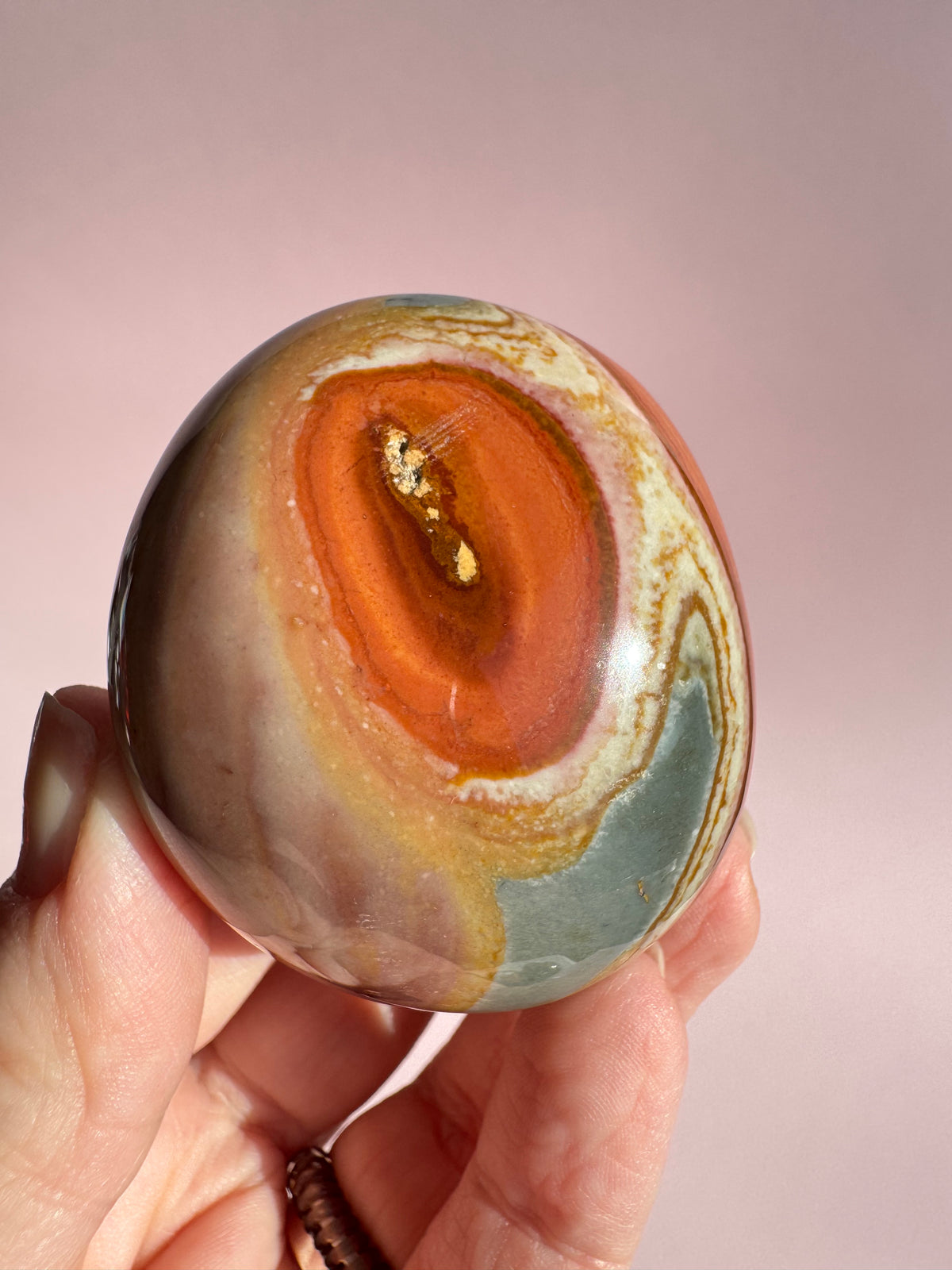 Polychrome Jasper Palm Stone - Item S