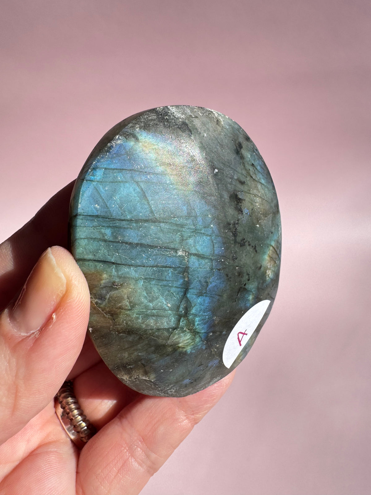 Labradorite Palm Stone - Item A