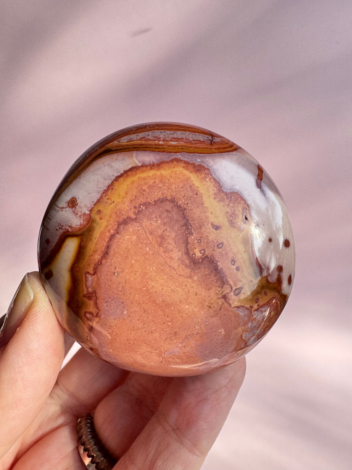 Polychrome Jasper Palm Stone - Item X
