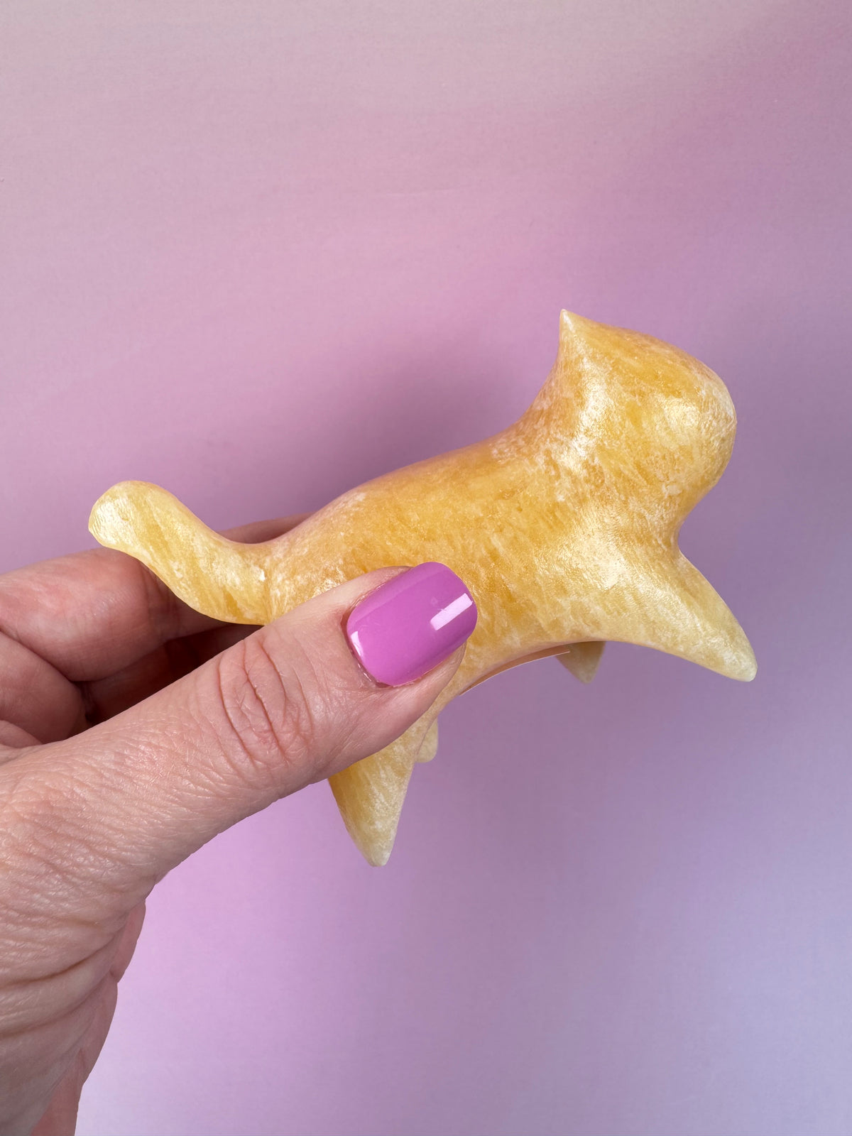 Orange Calcite Chonky Cat