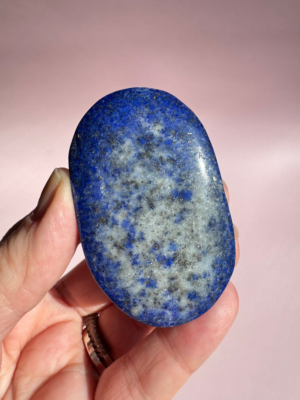 Lapis Lazuli Palm Stone - Item B